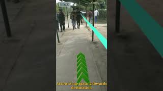 indoor path navigation in augmented reality|3d path over an image target| arcore #AR