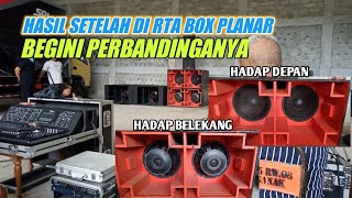 Hasil Respon Box Planar Dengan  Speaker Hadap Kedepan Dan Belakang // SPL AUDIO