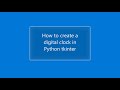 How to make a digital clock in python tkinter