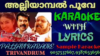 Alliyambal poove chollu chollu poove=demo|hq Karaoke with lyrics|dadasahib[2000]|