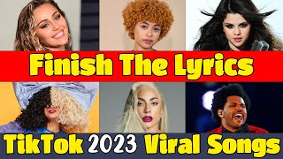Music quiz : Finish the Lyrics of TikTok Most Popular songs | 2023 Viral Tiktok Songs | Song Quiz