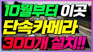 10월부터 이곳에서 과태료 폭탄 나옵니다!! 단속카메라 300개 설치되는 이곳!! 꼭 조심하세요!!