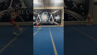 Lilah getting some front tumbling work in #Aspirecheer #aca #risewithus #momlife #cheerleader #fyp