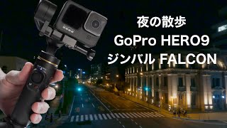 【暗所 テスト映像】GoPro HERO9とジンバル FALCON とDJI Pocket 2で夜の散歩映像