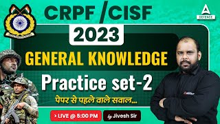CRPF / CISF Classes 2023 | CRPF Tradesman GK - I Previous Year Question Paper Practice Set-3