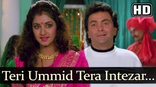 Teri Ummid Tera Intezar (HD) [Short Song] | Deewana Song | Rishi Kapoor | Divya Bharti