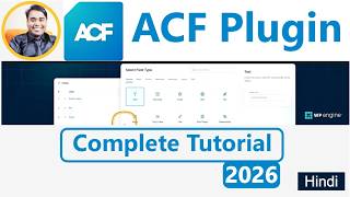 ACF Plugin Complete Tutorial 2026 π₯ Advanced Custom Fields WordPress Page & Post Editor