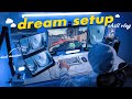 Chill Vlog🌙 | Dream Gaming Setup ☁️ | Ehomewei Dual Monitor & TobenONE Dock Stand Unboxing | ASMR