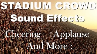 Stadium Crowd Sound Effects | One Hour | HQ