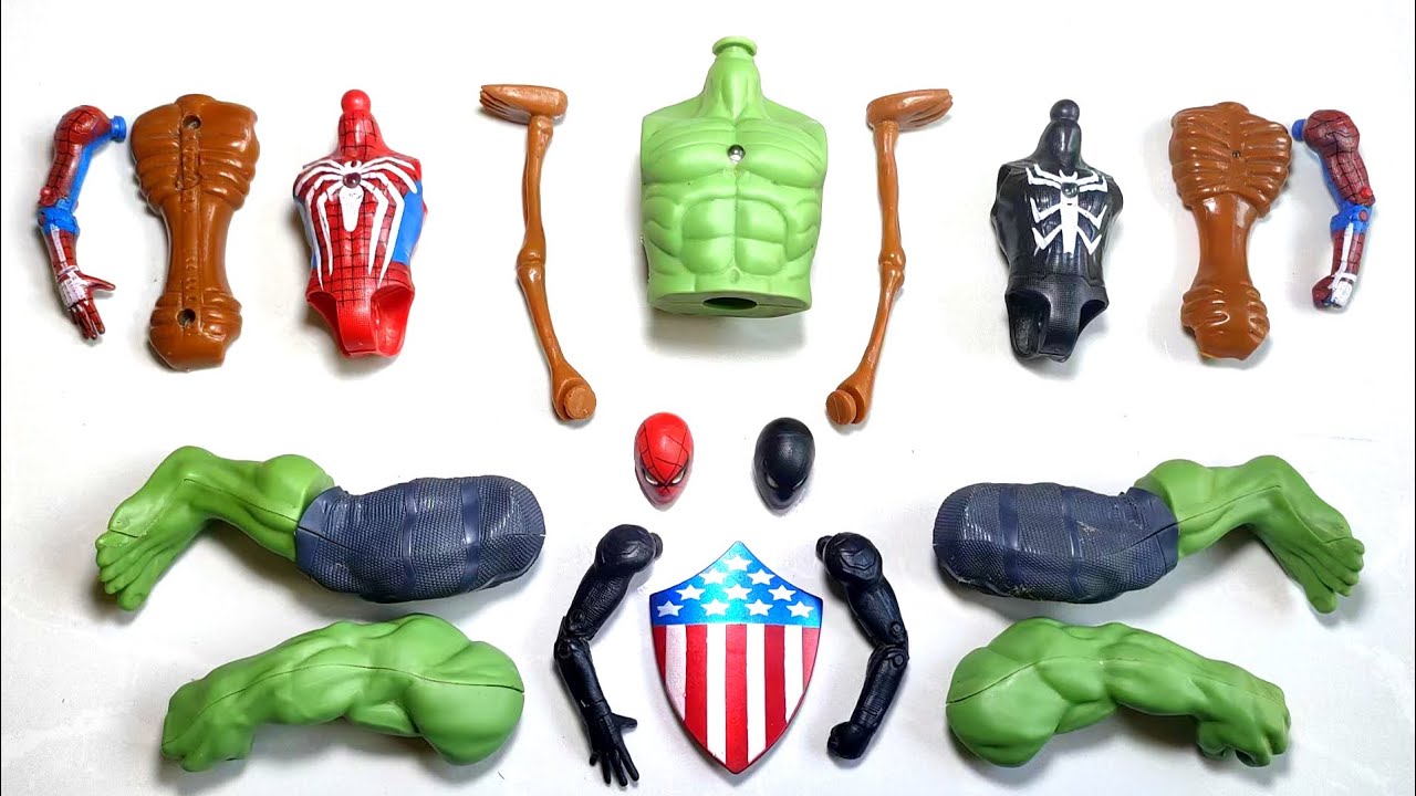 Avengers Toys Assemble Hulk Venom Siren Head Spiderman Marvel