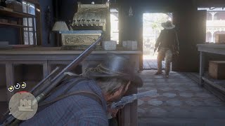 Hidden dialogue depending on how impressed Micah is with Arthur's shooting | RDR2