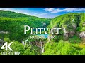 FLYING OVER PLITVICE (4K UHD) - Scenic Relaxation Film With Calming Music - Video Ultra HD