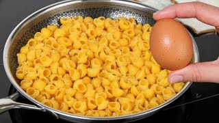 Just pour eggs over pasta! A quick and incredibly delicious recipe!