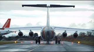 ✈ Jota Aviation BAe-146-200 G-SMLA Static \u0026 Wet Departure From London Southend Airpot