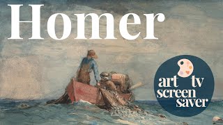 Winslow Homer's Iconic American Art | 2 Hours of 4K HD Art Screensaver | Silent TV Art Screensaver