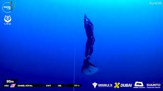 Daniel Koval 108m/354ft CWT USA National Freediving Record