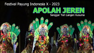 Tari Apolah Jeren dari Lumajang dalam Festival Payung Indonesia X - 2023