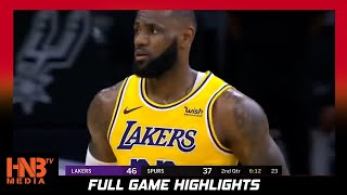 LA Lakers vs SA Spurs 12.30.20 | Full Highlights | Beck Hammond 1st Female NBA Head Coach