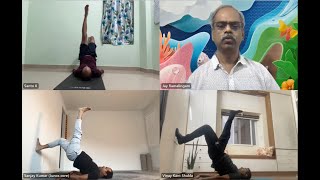 Hatha Yoga Practice -  Approach to Sarvangasana -  20230609