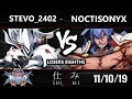 Shikomi BB:CF - Stevo_2402 (Hakumen) Vs NoctisOnyx (Azrael) BlazBlue: Central Fiction Losers Eighths