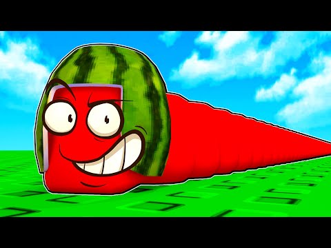 BECOMING THE BIGGEST Worm in ROBLOX