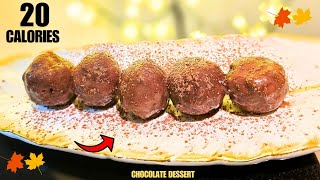 Quick and easy low calorie chocolate dessert recipe- Low calorie chocolate truffles