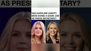 A post asks for performance ratings for Press Secretary Karoline Leavitt. #Politics