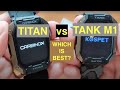 CARBINOX TITAN vs KOSPET TANK M1 Rugged 5ATM Smartwatches: Are they identical? Which is Best to buy?