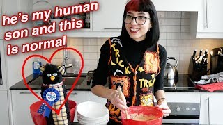 Making a Birthday Cake for Long Furby