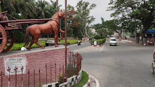 Rajshahi City Car Ride Views-1II Most Beautiful Clean City In Bangladesh 🇧🇩