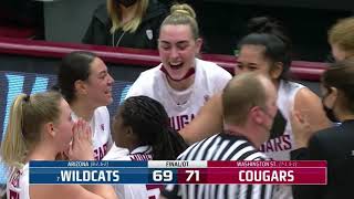 WSU WBB: Highlights vs. #7 Arizona 1/10/21