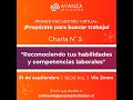 Encuentro virtual - Charla N°3: 