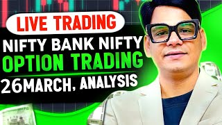 🔴 26 March zero hero live trading, bank nifty trading, #optionstrading bankniftylivetrading