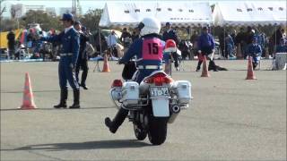 女性白バイ隊員 バランス走行操縦競技 VFR800P [2010.11.27]