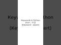 How to implement Keyword assert in Python | Part-2 | #pythonshot #keywords  #python3 #shorts #code