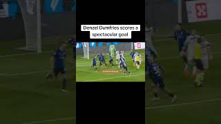 Denzel Dumfries scores a spectacular goal #DenzelDumfries #InterMilan  #SoccerGoals #InterVsAtalanta