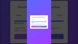 Build a Password Strength Checker with JavaScript | WebCraft & Devs #coding #programming #microsoft