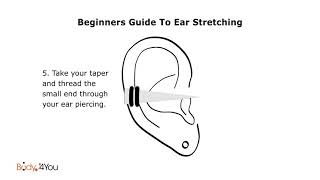 How To Stretch Your Ears With BodyJ4You Gauges Taper Ear Stretching Kit