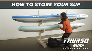 How to Store Paddle Boards Safely Inflated or Deflated | Thurso Surf