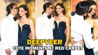 Ranveer Singh Kiss Deepika Padukone At Red Carpet Of 83 Movie | Deepveer Cute Moments