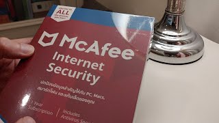 Best antivirus under $15 แอนตี้ไวรัสที่ดีที่สุด ในงบไม่เกิน 500 บาท! McAfee internet security 1 asmr