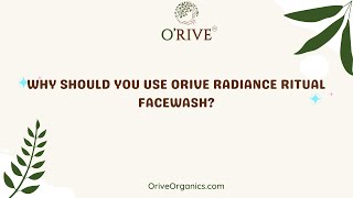 Discover Our Best-Selling Radiance Ritual Facewash Now! #facewash #oriveorganics #skincare