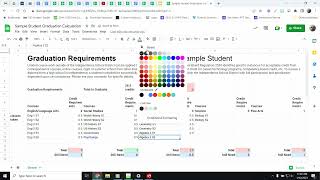 Graduation requirements tracker