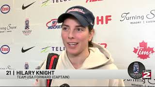 Team USA captain Hilary Knight on approach for title defense at IIHF Women's Worlds in Utica