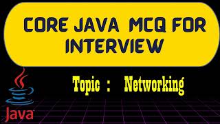 31 Java MCQs on Networking