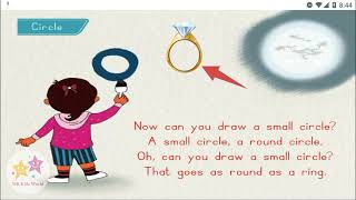 CAN YOU DRAW A BIG CIRCLE | KIDZEE CIRCLE RHYMES | RHYMES FOR 3-6 YEAR OLD KIDS | MK KIDS WORLD |