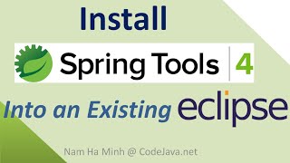Install Spring Tools 4 into an Existing Eclipse IDE
