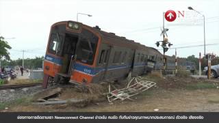 อีกแล้ว! พ่วง 18 ล้อ ชนกับรถไฟสาย สุพรรณฯ-กทม. ที่นครปฐม : NewsConnect Channel