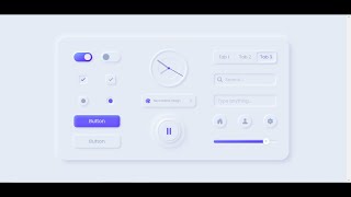 Awesome CSS Neumorphic Elements + Code In The Description