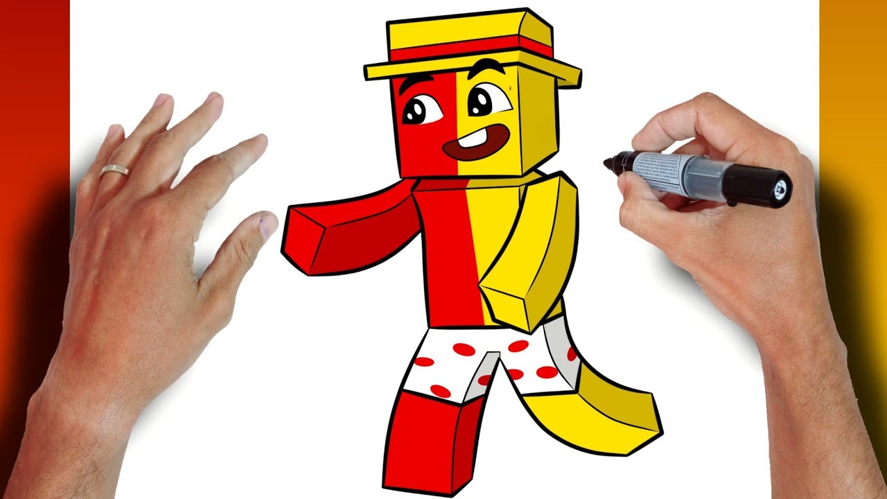 Como Desenhar O Geleia Do Minecraft Youtube